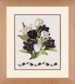 Borduurpakket Black tulips by Marjolein Bastin 34840, ., Nieuw, Ophalen of Verzenden, .