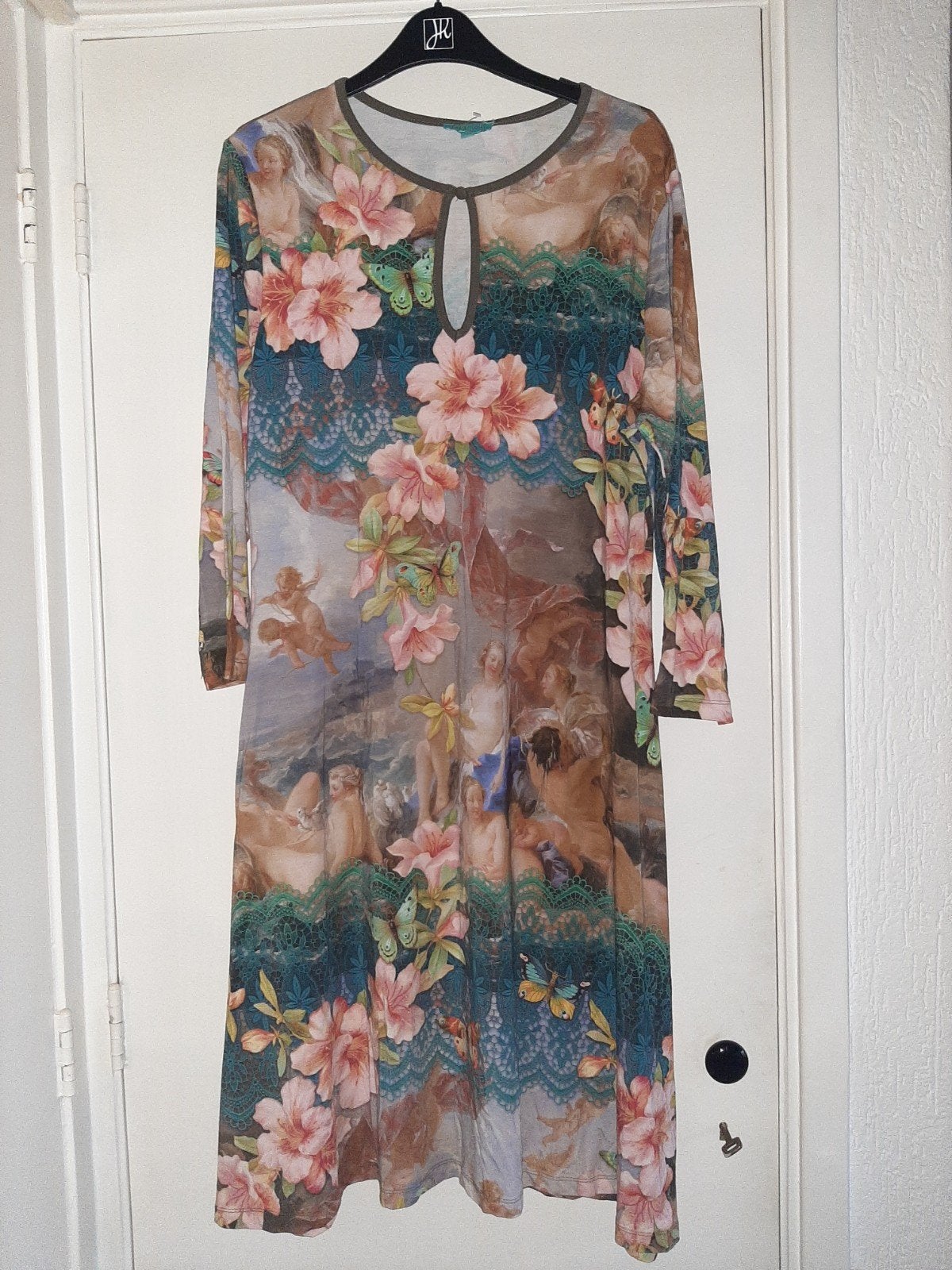 LALAMOUR travelstof jurk maat XXL, Kleding | Dames, Jurk, Nieuw, Lalamour, Meerkleurig