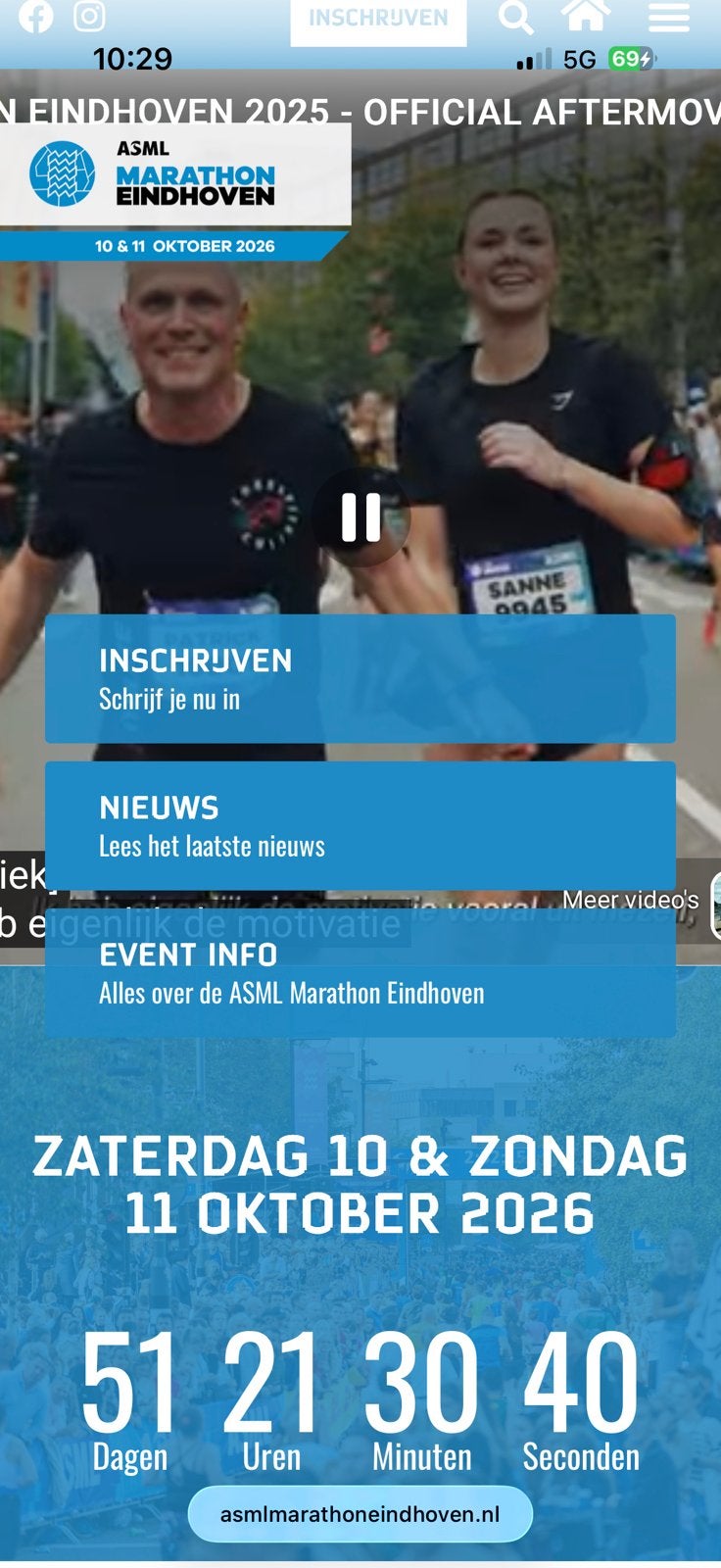 Startbewijs marathon Eindhoven, Ophalen of Verzenden, Nieuw, Overige typen, Overige merken