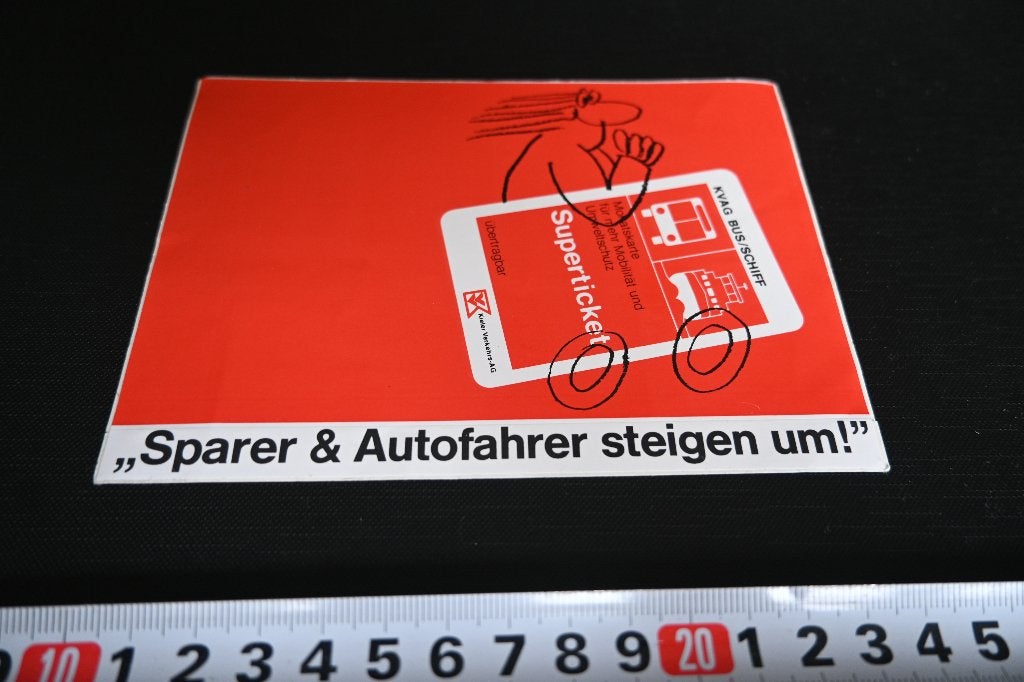 sticker kieler verkehrs ag kvag bus / schiff superticket, Ophalen, Zo goed als nieuw