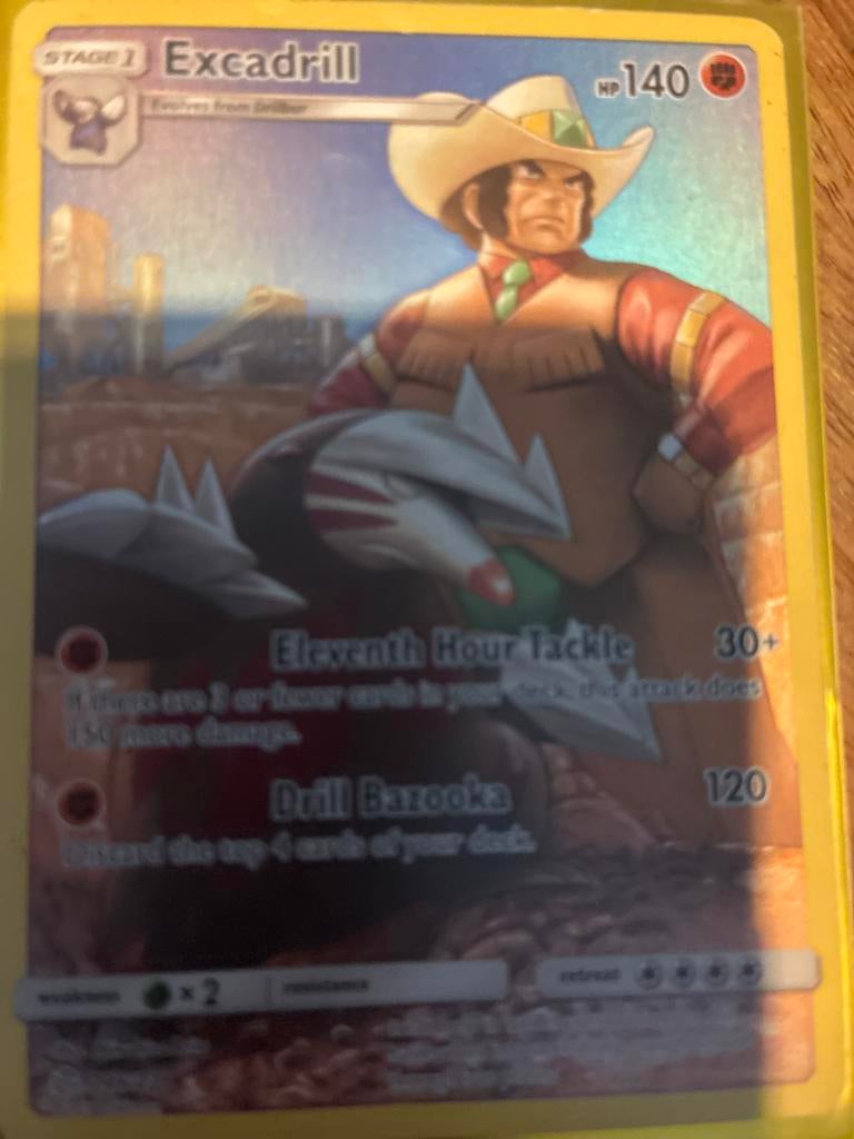 Excadrill Pokémon Kaart - Zo Goed als Nieuw, Ophalen of Verzenden, Zo goed als nieuw, Losse kaart