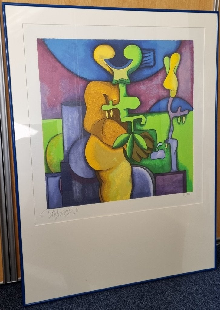 Patty Harpenau - Vrouw abstract zeefdruk, Antiek en Kunst, Zeefdruk, Gelimiteerde oplage, Abstract, Ophalen