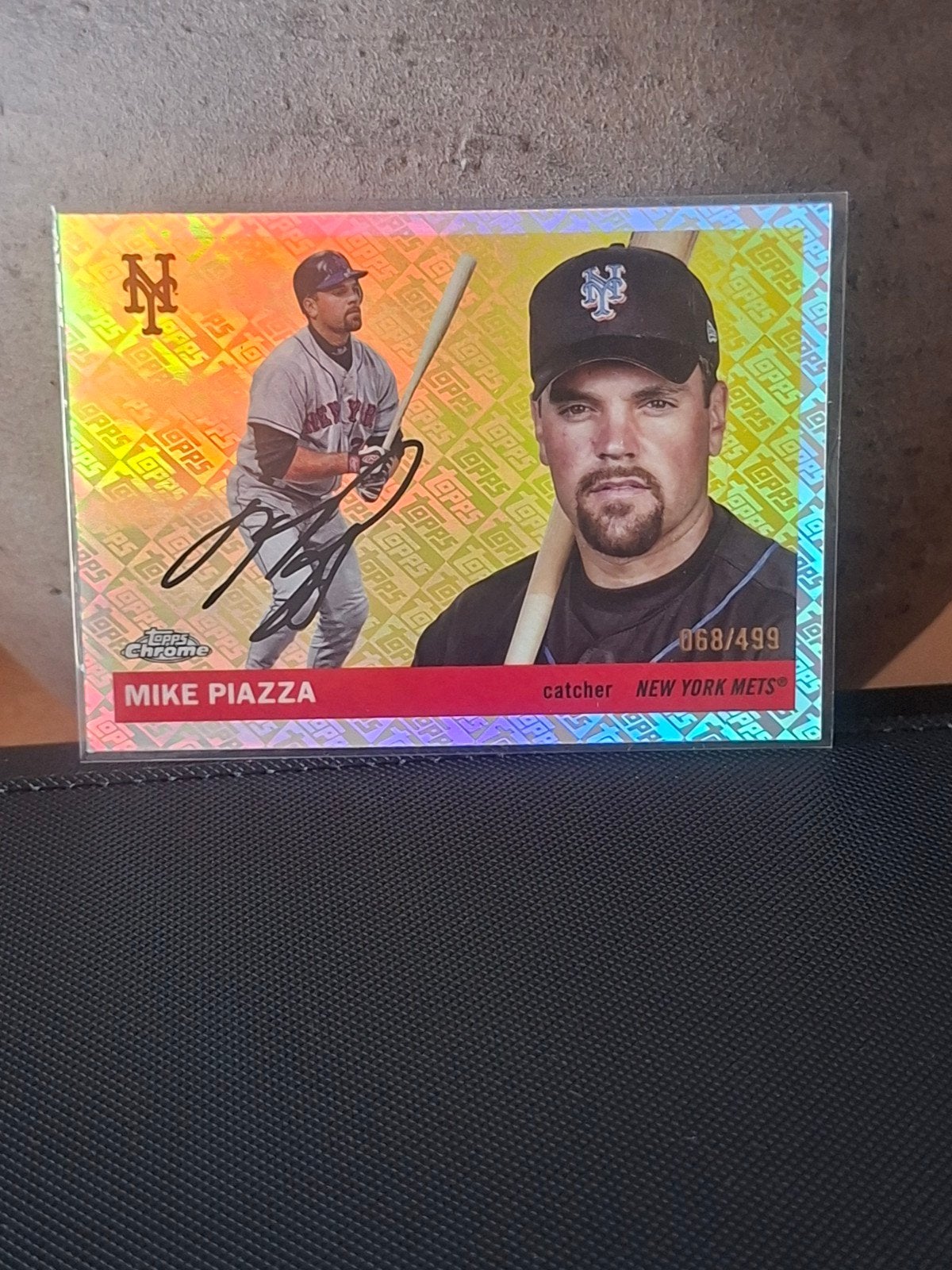 Topps Chrome Platinum Mike Piazza New York Mets #499, Ophalen of Verzenden, Zo goed als nieuw, Overige sporten, Spelerskaart