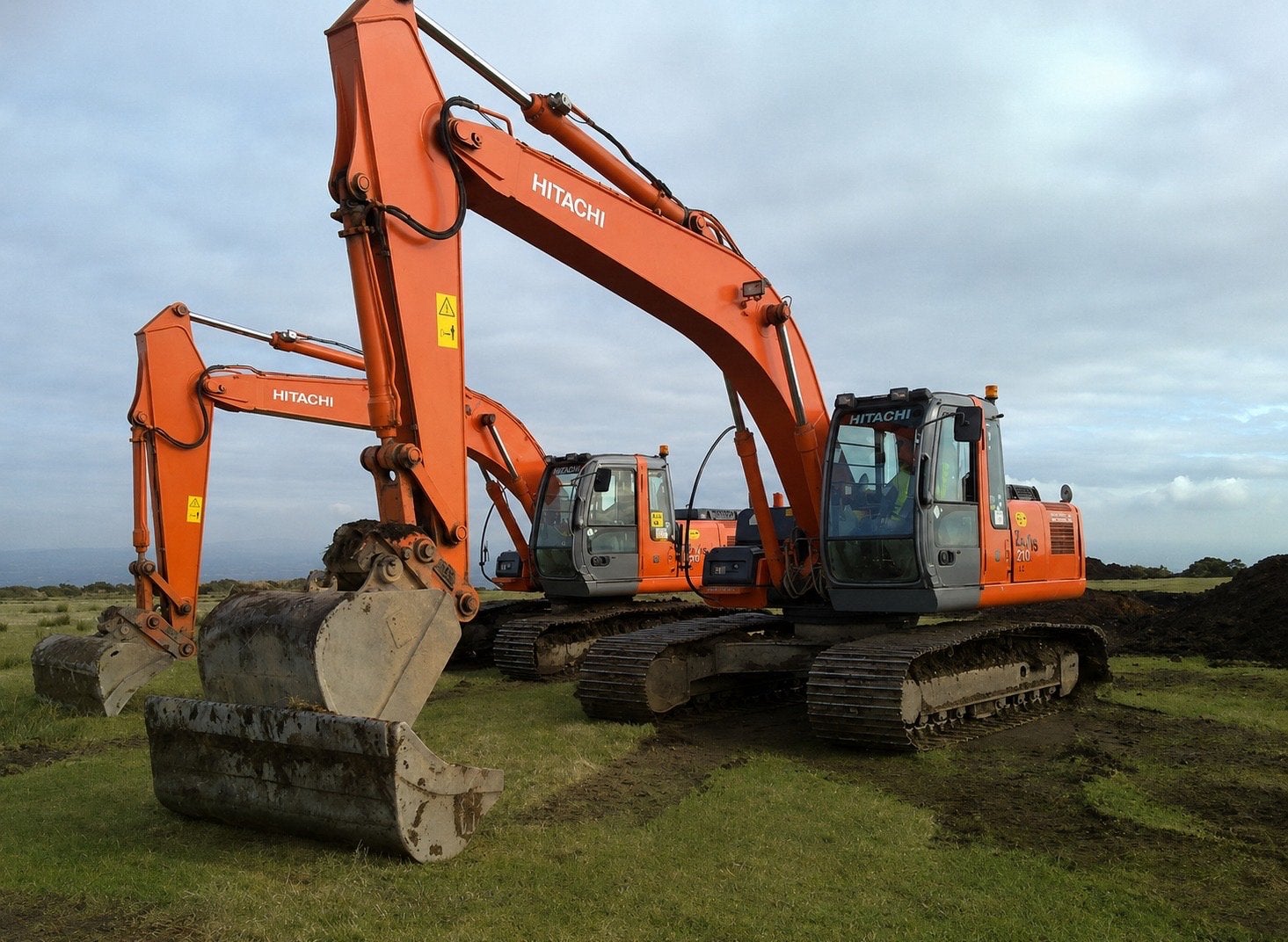 Hitachi ZX210LC-1, Ophalen, Graafmachine