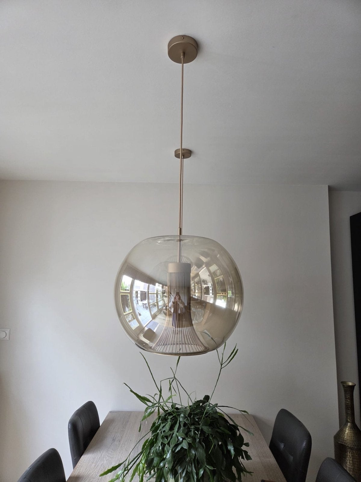 Nieuwe hanglampen - Modern design, Ophalen, Zo goed als nieuw, Glas, 75 cm of meer