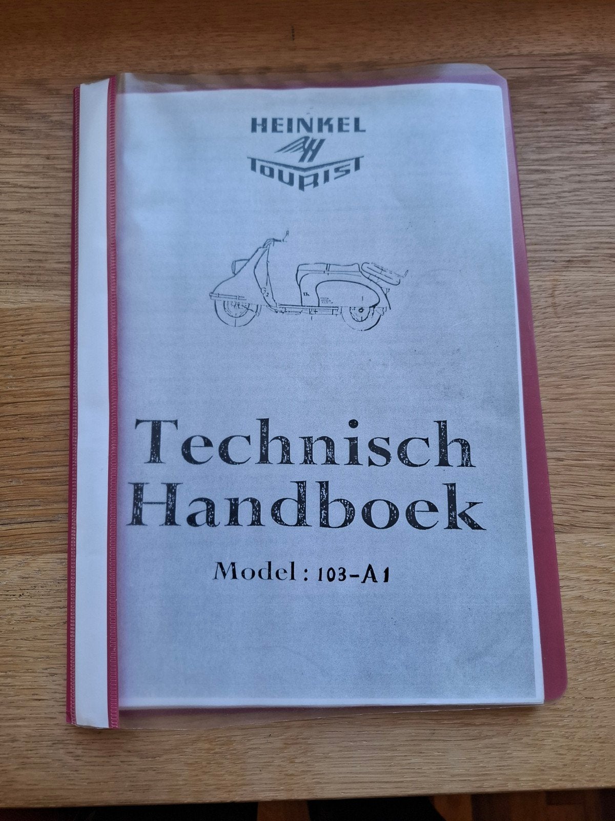 Technisch Handboek Heinkel Tourist Model 103-A1 (55 kopieën), Ophalen of Verzenden, Gelezen, Autotechniek