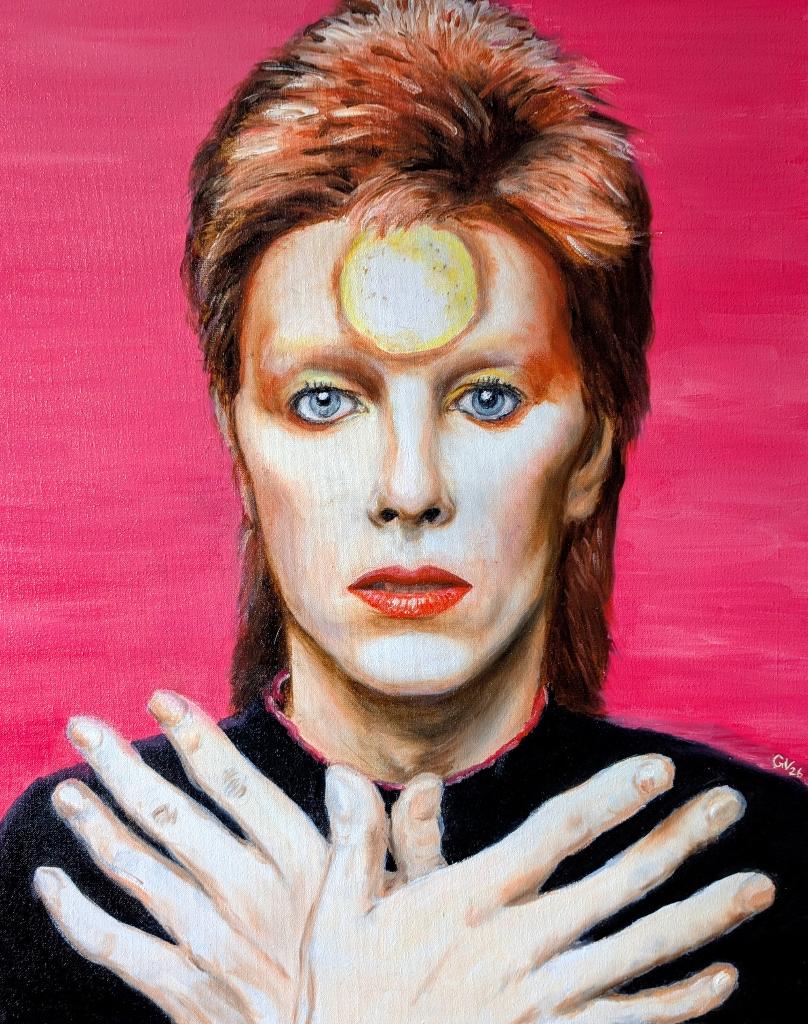 Olieverfschilderij David Bowie | Ziggy Stardust, Ophalen