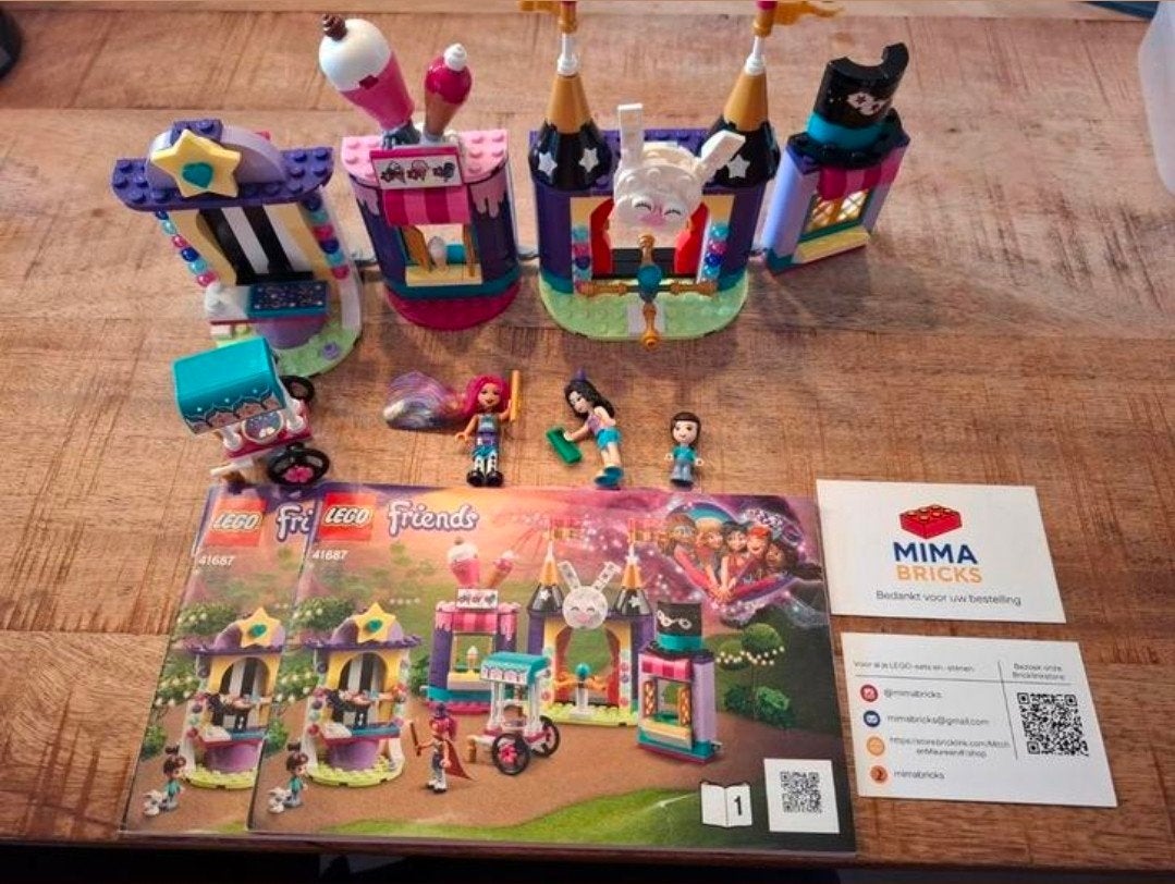 Lego Friends 41687 Magische Kermis Kraampjes Complete Set, Gebruikt, Lego, Aastvej 1, 7190 Billund, Denmark, Friends