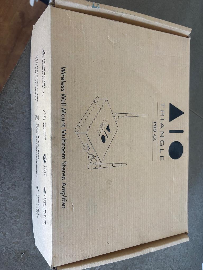 Triangel Audio versterker, Nieuw, 120 watt of meer, Stereo, Ophalen
