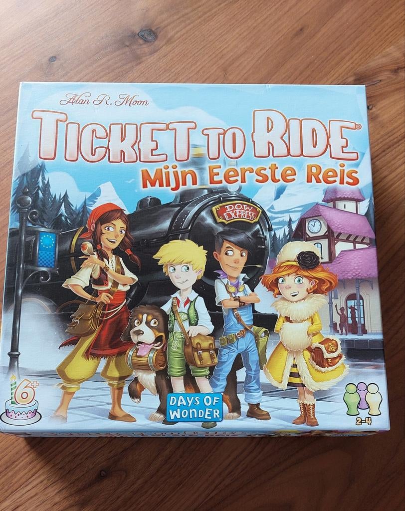 Ticket to Ride: Mijn Eerste Reis - Familiespel, Drie of vier spelers, Ophalen of Verzenden, Zo goed als nieuw, Days of Wonder