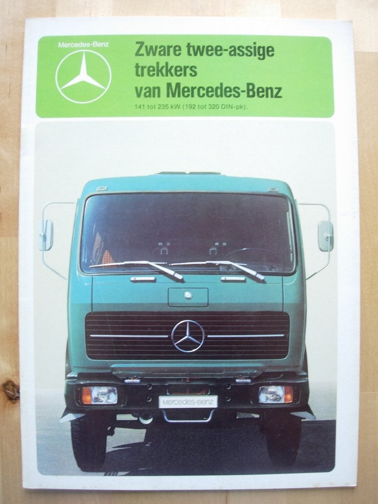 Mercedes Zware Trekker Brochure 1977 - 1619 t/m 1932, Zo goed als nieuw, Mercedes-Benz, Mercedes, Ophalen of Verzenden