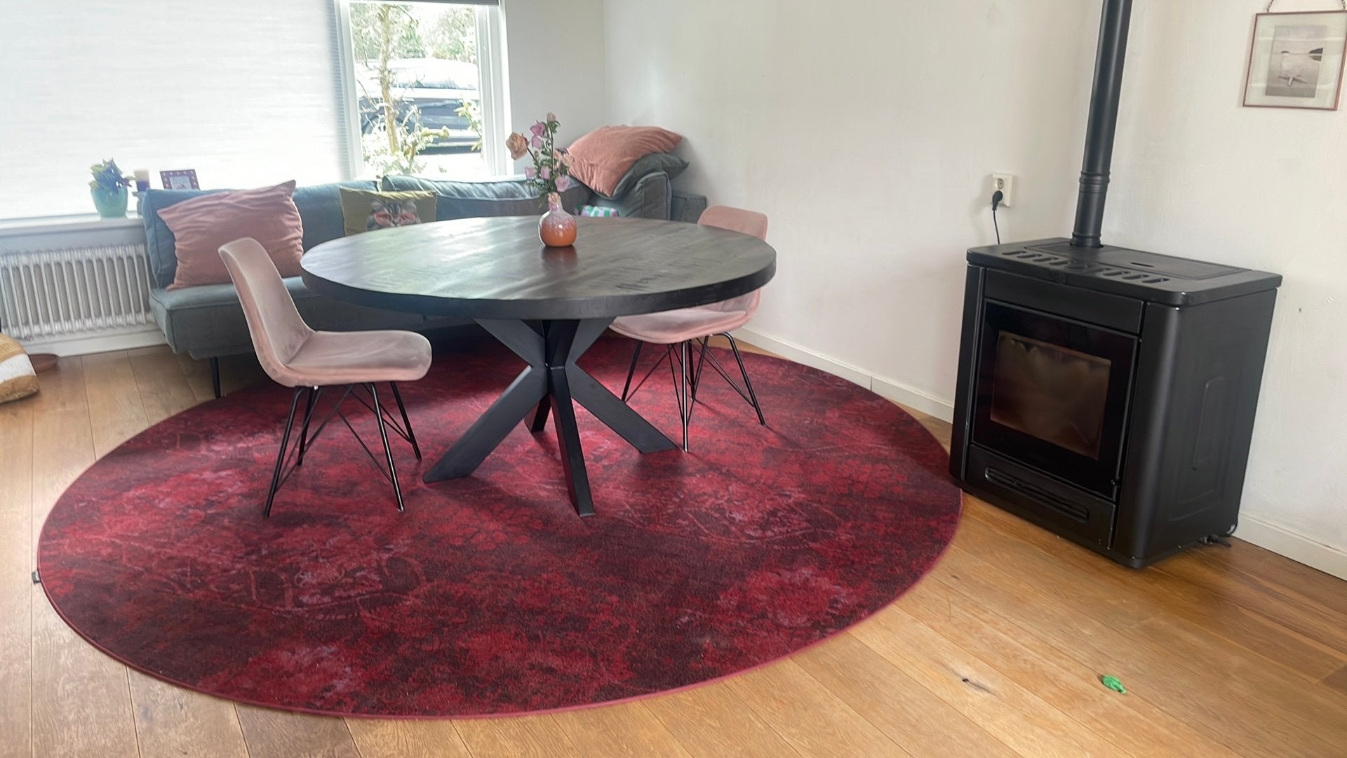 Vloerkleed rond van Bonaparte, Huis en Inrichting, Stoffering | Tapijten en Kleden, Ophalen, Zo goed als nieuw, Rond, 200 cm of meer