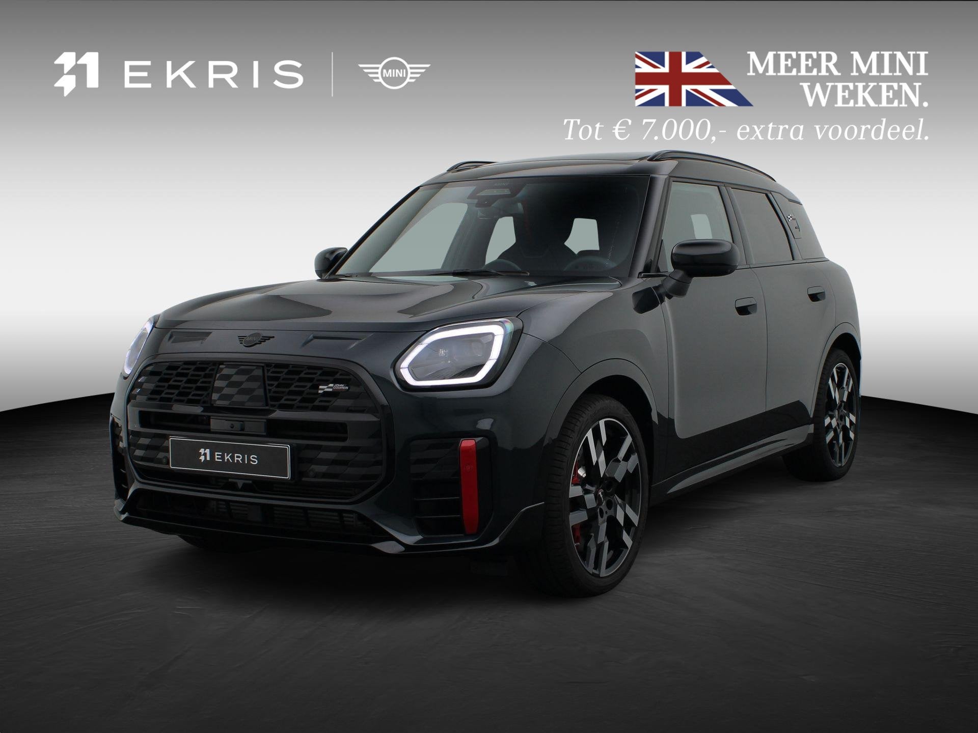 MINI Countryman 2.0 JCW ALL4 John Cooper Works Trim | Pakket, 1998 cc, Stuurwielverwarming, Leder en Stof, 300 pk