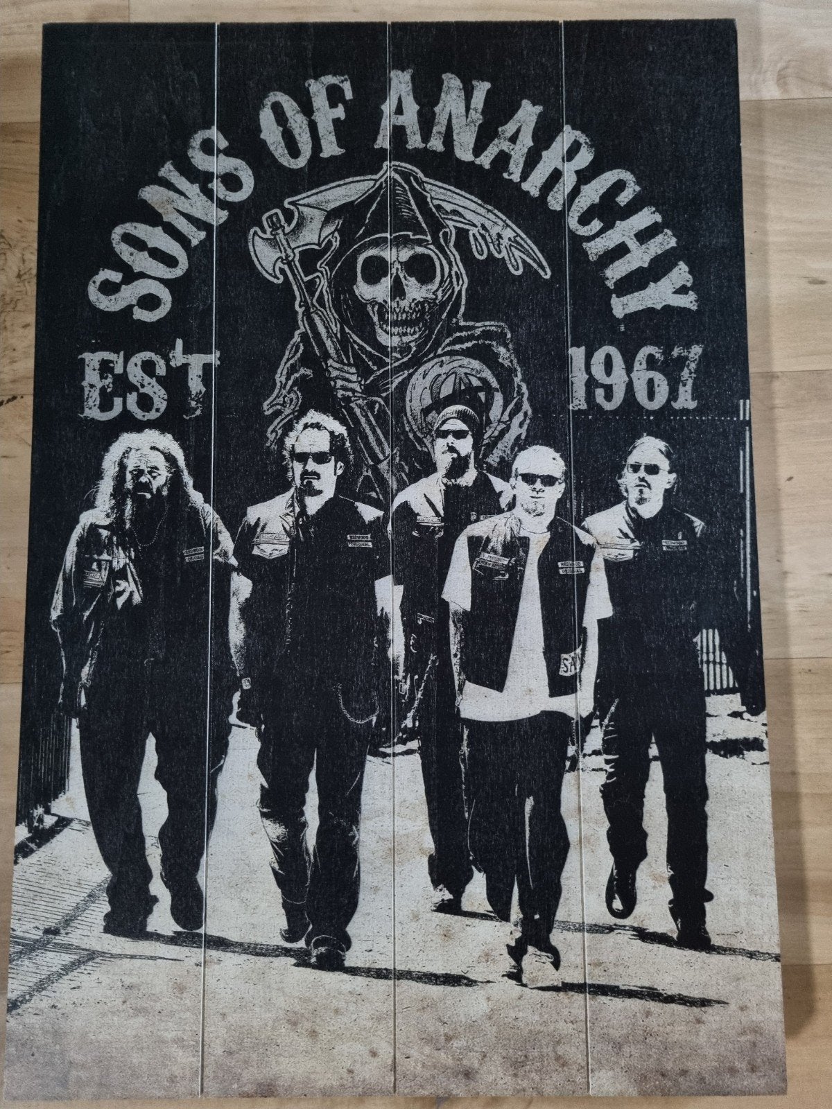 Sons of Anarchy houten bord, Ophalen of Verzenden, Zo goed als nieuw
