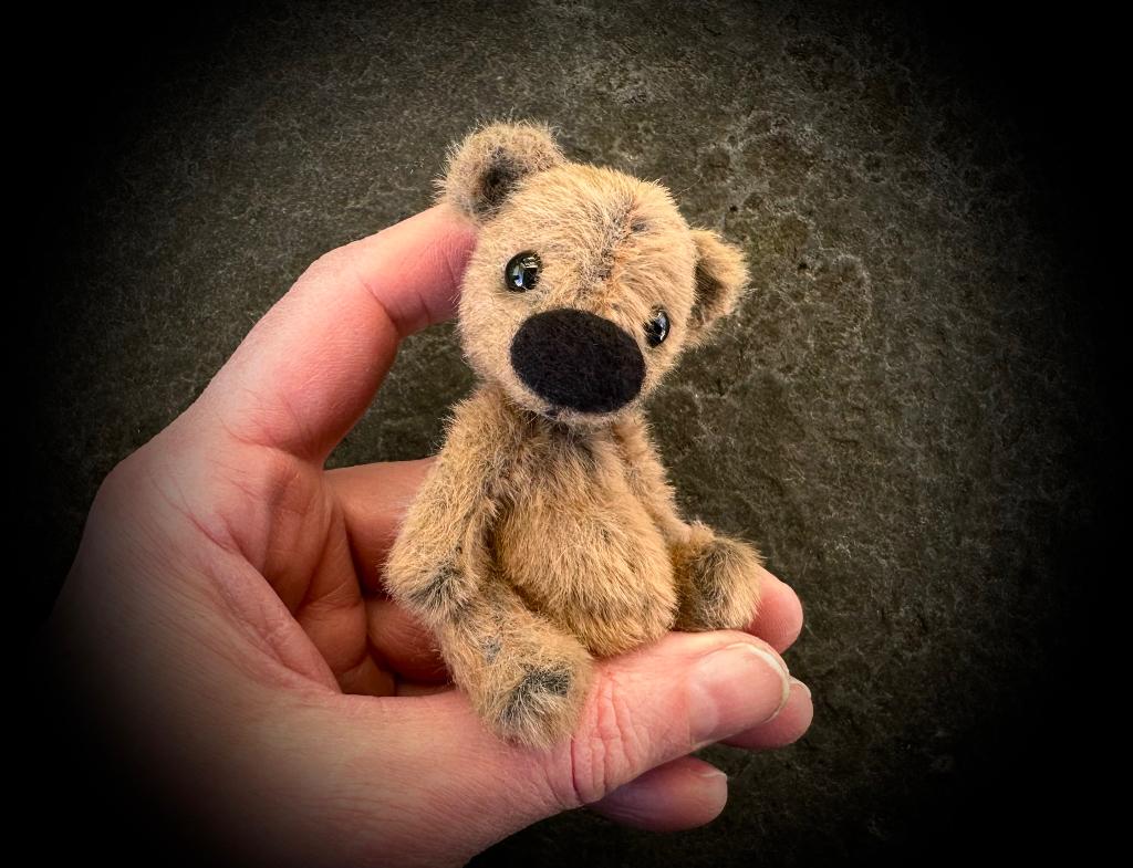 Mini teddybeer teddy beer handgemaakt beweegbaar pop doll, Verzenden, Nieuw, Stoffen beer, Overige merken