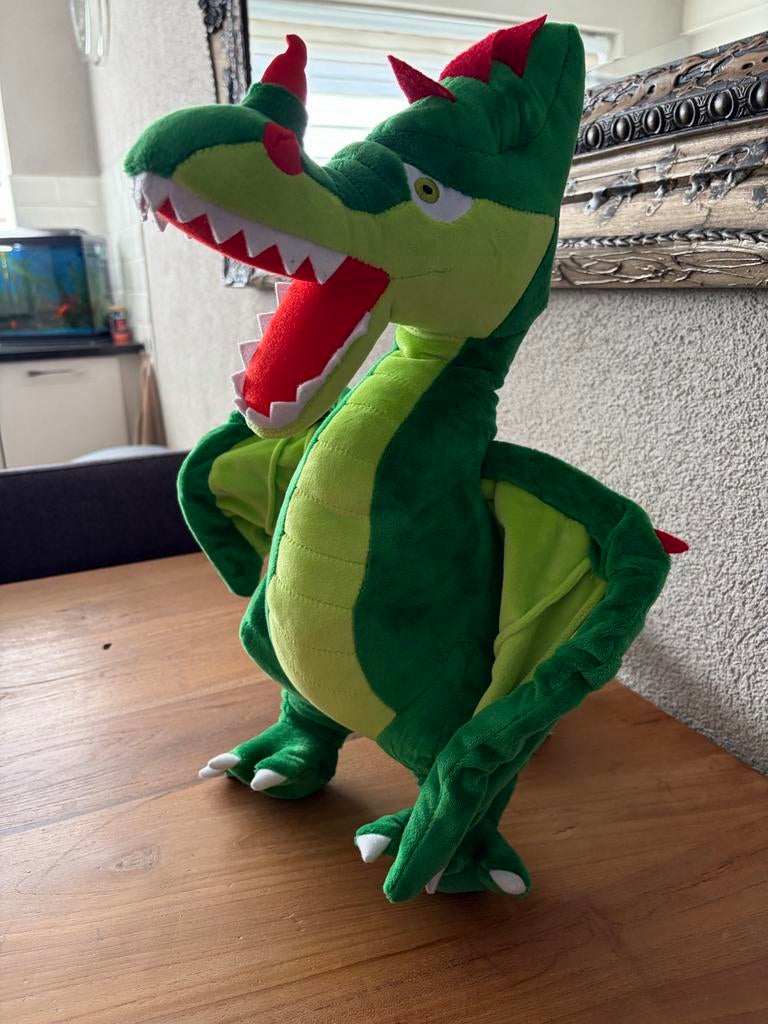 AH Groene draak Knuffel - Efteling, Ophalen of Verzenden, Zo goed als nieuw, Overige typen