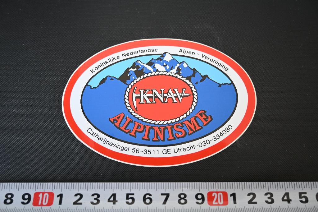 sticker KNAV utrecht kon ned alpen vereniging alpinisme, Ophalen, Zo goed als nieuw