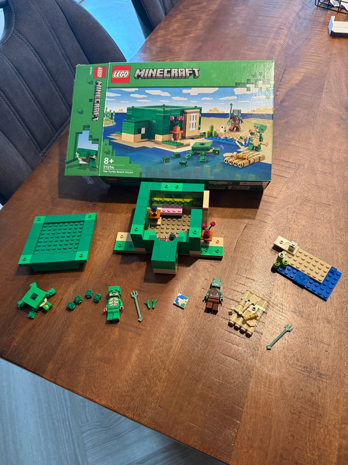 LEGO Minecraft Schildpadstrandhuis (21254), Minecraft, Lego, Ophalen of Verzenden, Zo goed als nieuw