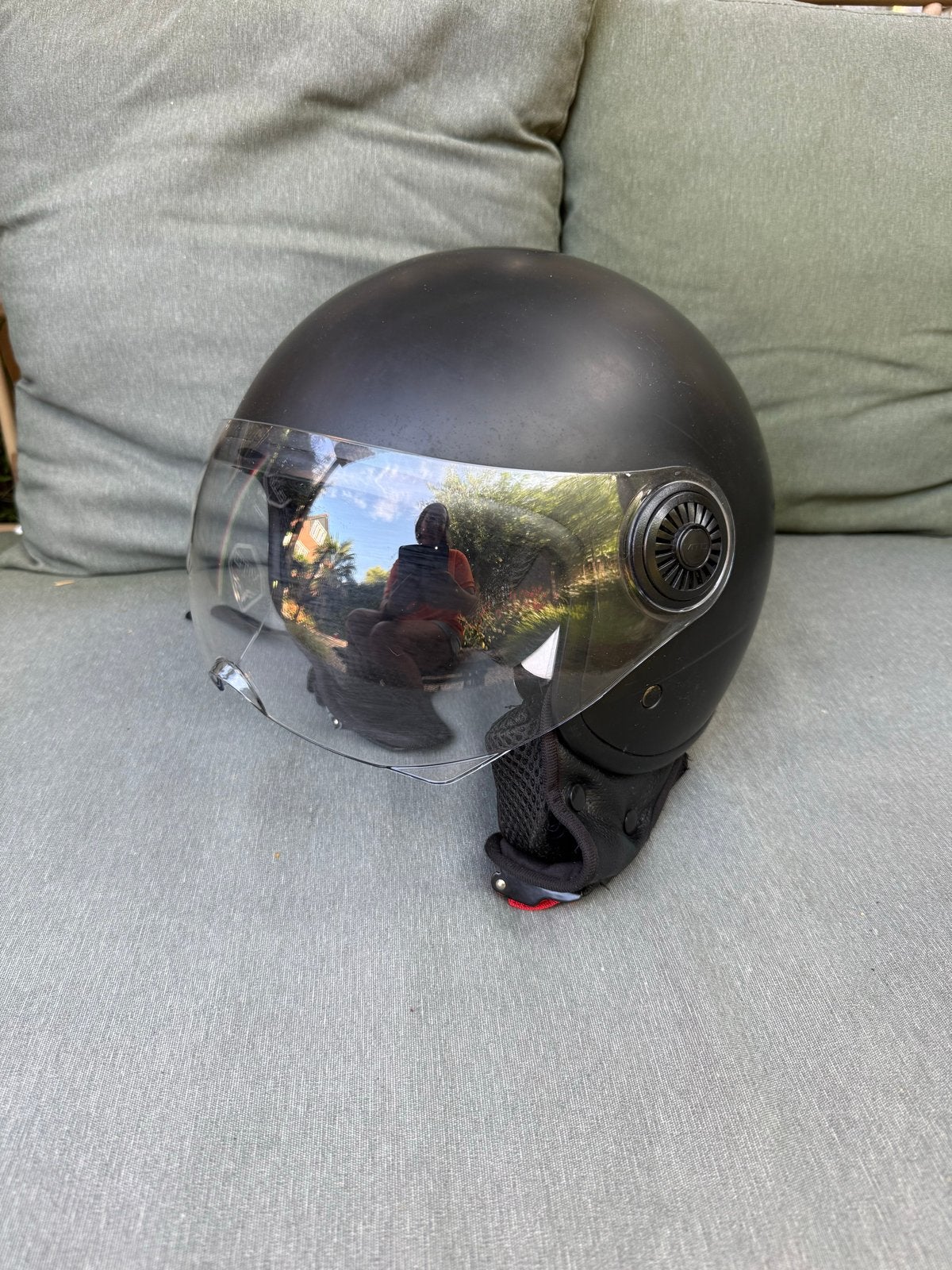 Vito Helmets Jethelm Mat Zwart Maat S, scooterhelm, Motoren, Kleding | Motorhelmen, Heren, Jethelm, S, Overige merken, Nieuw met kaartje