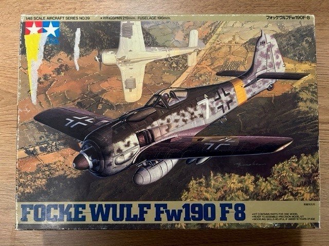 1:48 1/48 Tamiya Focke-Wulf Fw190 F-8, Overige merken, Ophalen of Verzenden, Zo goed als nieuw, Groter dan 1:72