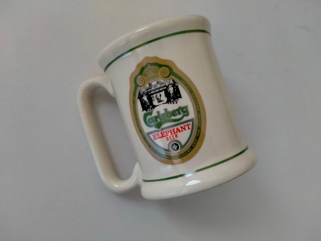 Carlsberg Elephant beer bier vintage bierpul KLEIN Limited, Verzamelen, Biermerken, Ophalen of Verzenden, Gebruikt, Pul(len), Overige merken