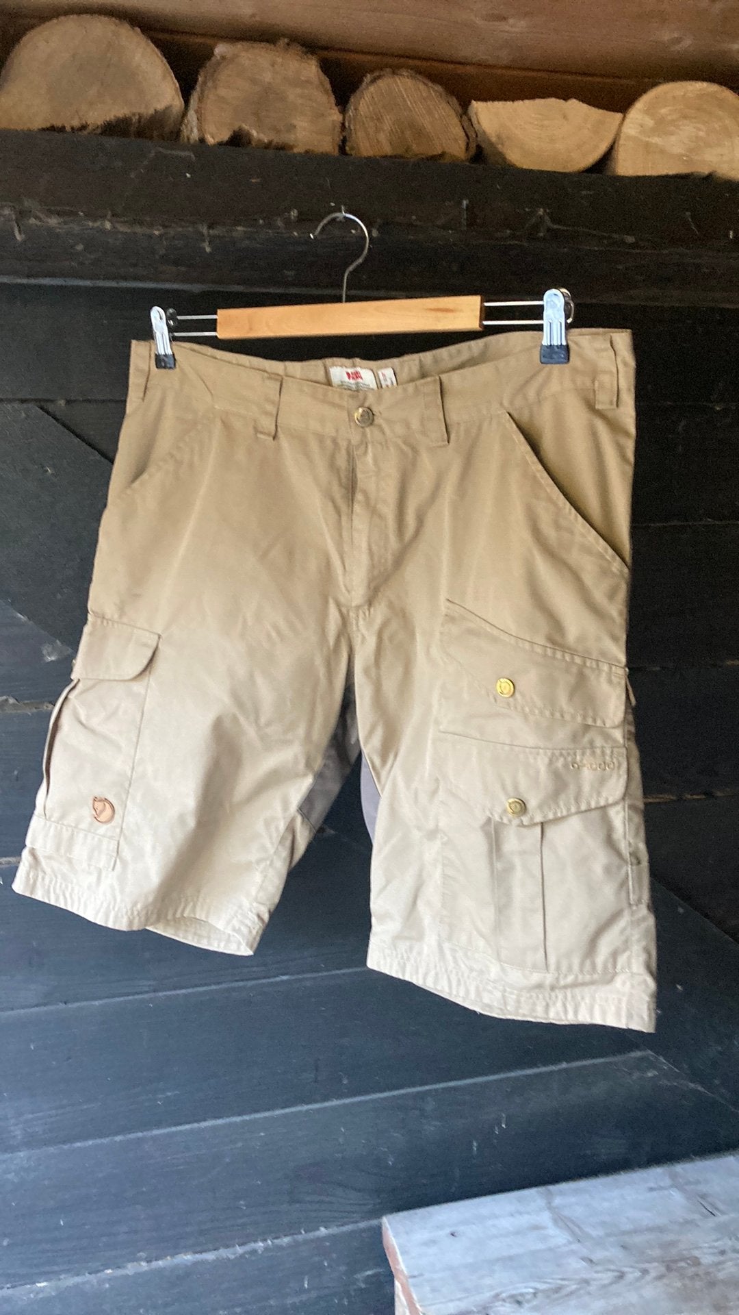 Barends pro korte broek fjallraven mt 54, Kleding | Heren, Ophalen of Verzenden, Zo goed als nieuw, Maat 52/54 (L), Beige