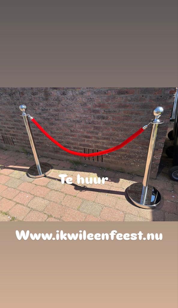 Afzetpalen te huur voor evenementen en feesten, Ophalen, 9468gs, Zo goed als nieuw, Met standaard