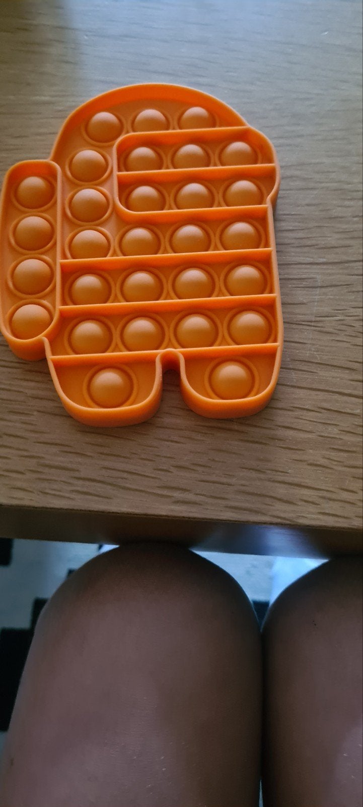 Among Us Pop It Fidget Speeltje Oranje, Ophalen of Verzenden, Gebruikt, Jongen of Meisje