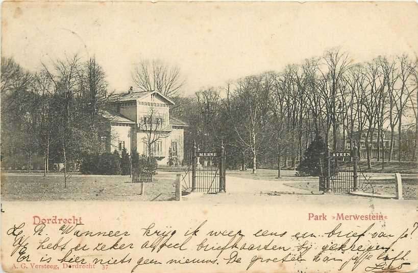 380-898-003 Dordrecht Park Merwestein, Verzenden, Voor 1920, Zuid-Holland
