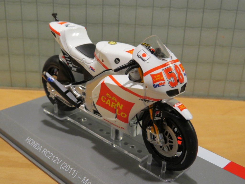 Marco Simoncelli Honda RC212V 2011 1:18, Serviceclientele@altaya.be, Nieuw, Ophalen of Verzenden, Motor