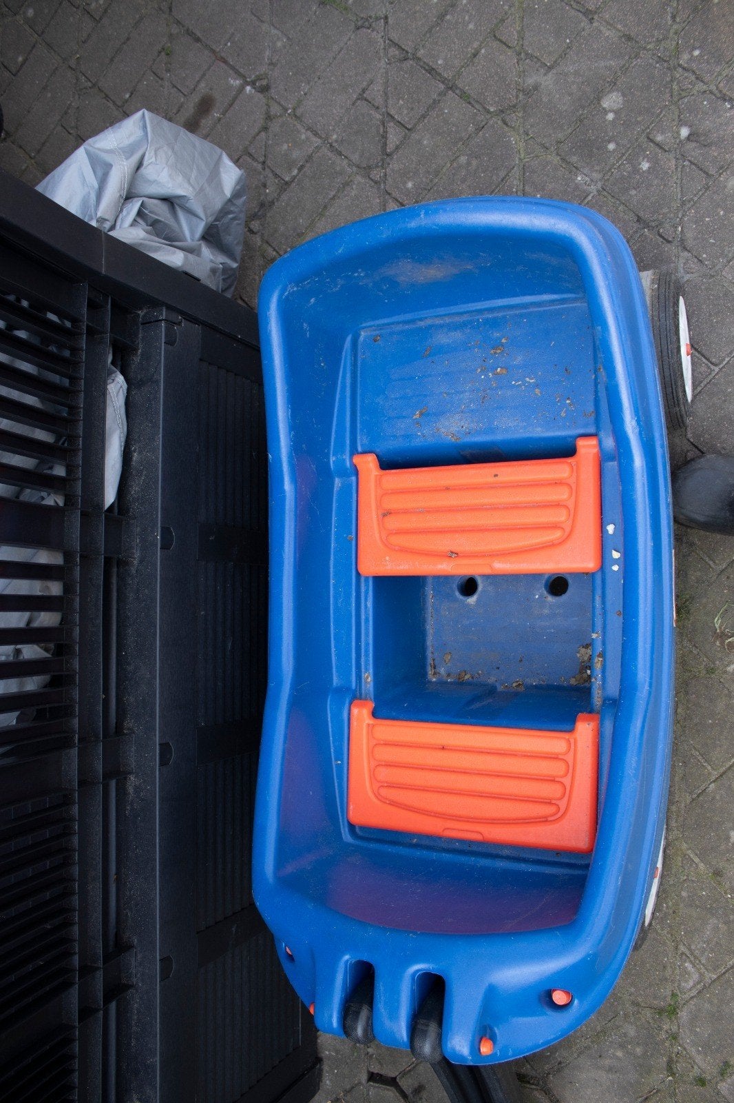 Stevige plastic bolderkar voor kinderen, Ophalen of Verzenden, Gebruikt