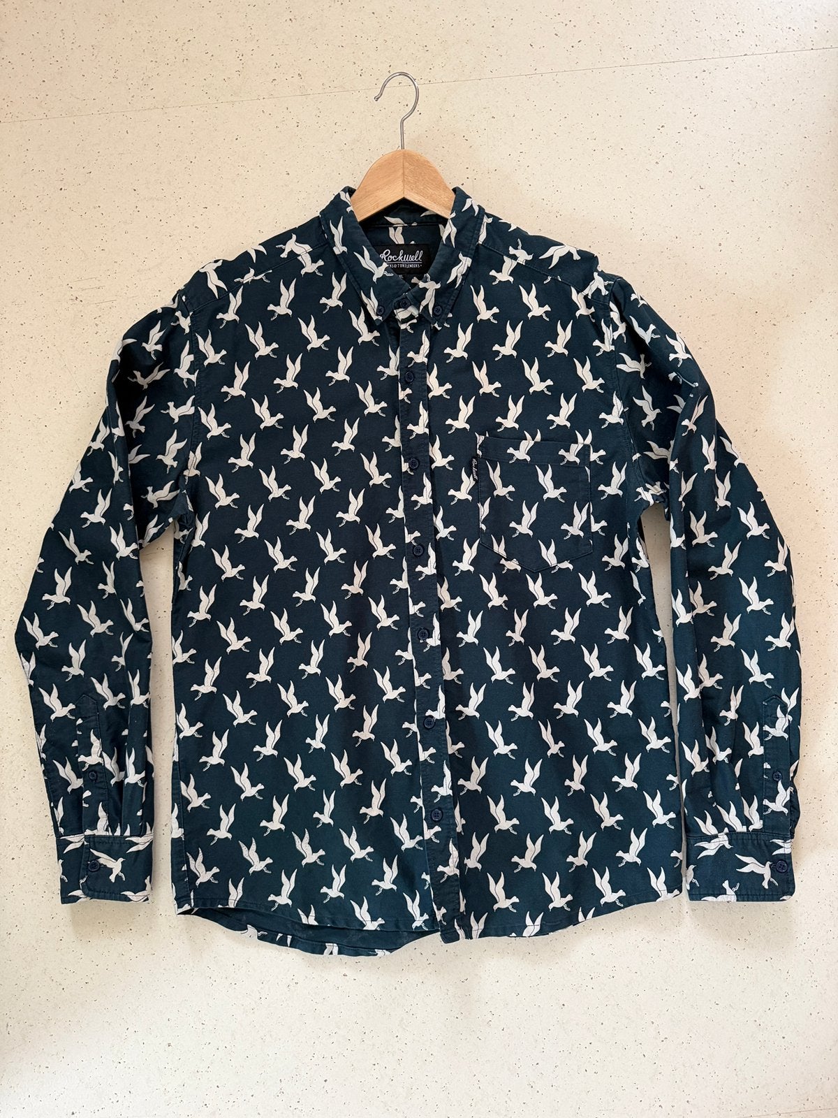 Rockwell by Parra overhemd, Ophalen of Verzenden, Gedragen, Blauw, Halswijdte 43/44 (XL)