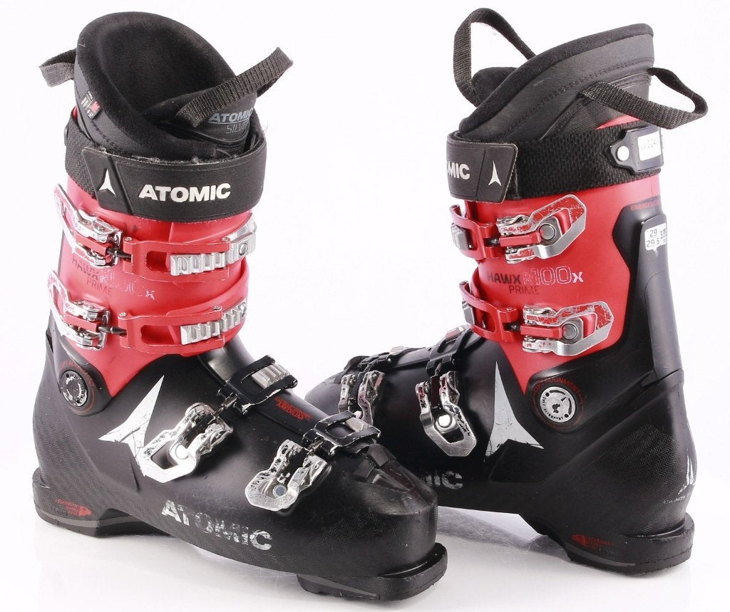 40,5 41 EU skischoenen ATOMIC HAWX PRIME R100 X, BLACK/red, 160 tot 180 cm, Gebruikt, Verzenden, Schoenen