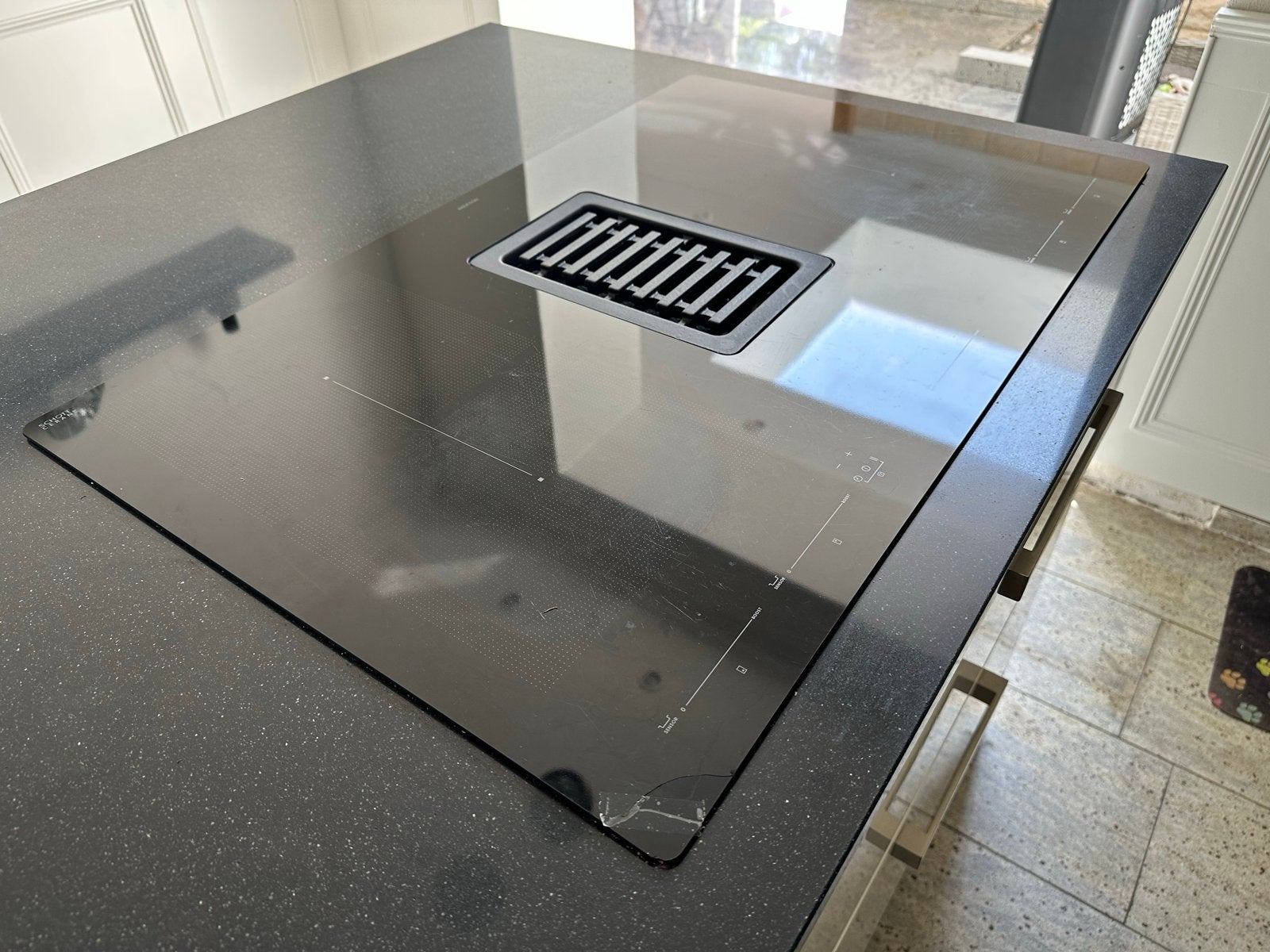 IKEA Inductiekookplaat met geïntegreerde afzuigkap, Ophalen, Gebruikt, 4 kookzones, Inbouw