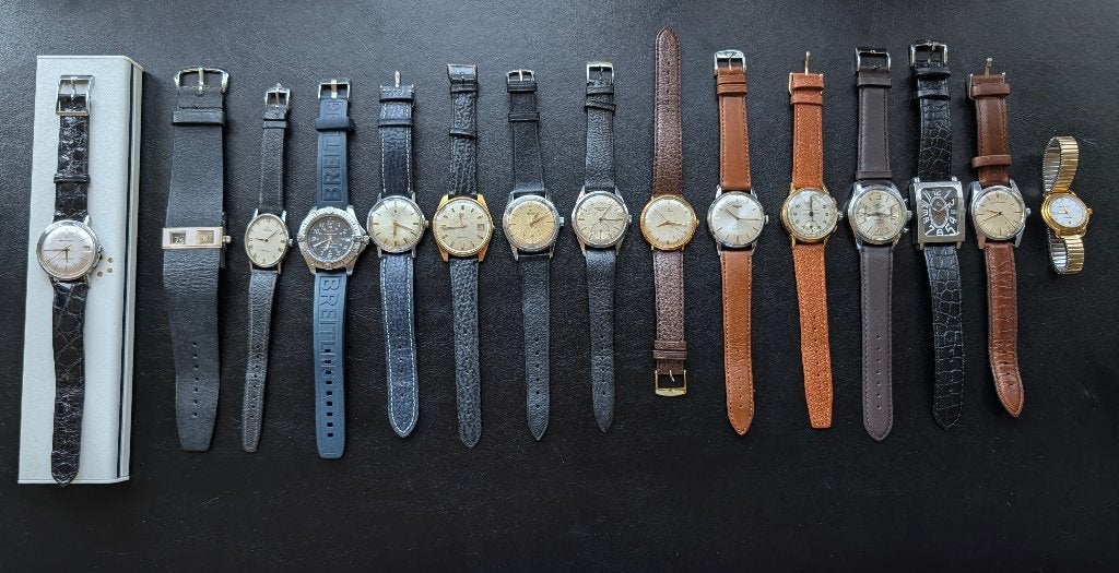 verzameling van 15 vintage horloges, per stuk of samen, Ophalen of Verzenden