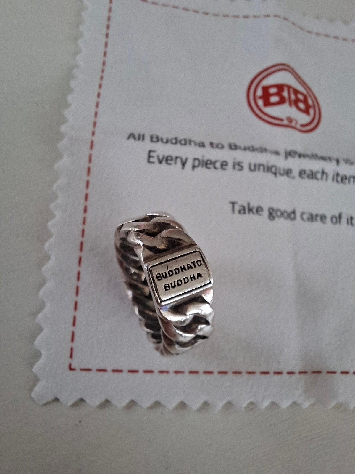 Buddha to Buddha dames ring maat 17 - Zilver, Ophalen of Verzenden, Zo goed als nieuw, 17 tot 18, Dame