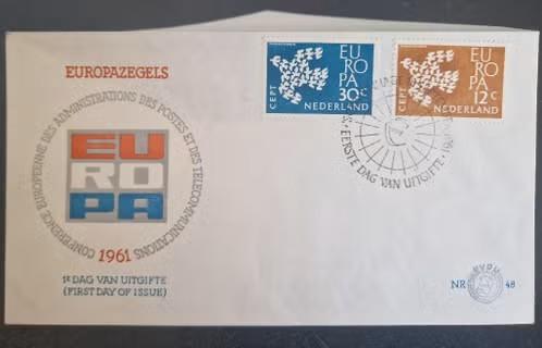 Nederland 1961 - FDC E48 - Europa, Postzegels en Munten, Postzegels | Nederland, Verzenden, Na 1940