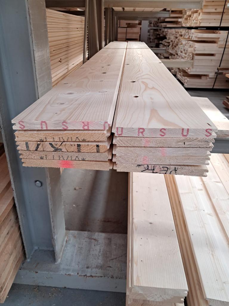 Partijtje vloerhout 1,8x18,5 glad, Ophalen, Nieuw, 250 cm of meer, Planken