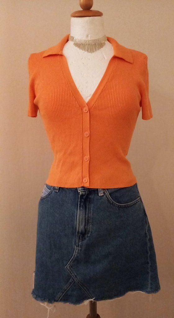 Oranje top maat L    Nieuw, Maat 38/40 (M), Verzenden, Zara, Nieuw