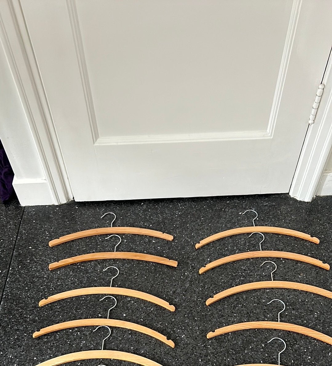 10 duurzame houten kleerhangers, Kleding | Dames, Kledinghangers, Ophalen of Verzenden, Zo goed als nieuw, Hout, Kinderen en Volwassenen