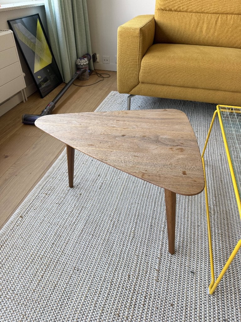 Sav & Økse design salontafel, massief walnoothout, Ophalen, Gebruikt, 50 tot 100 cm, 50 tot 100 cm