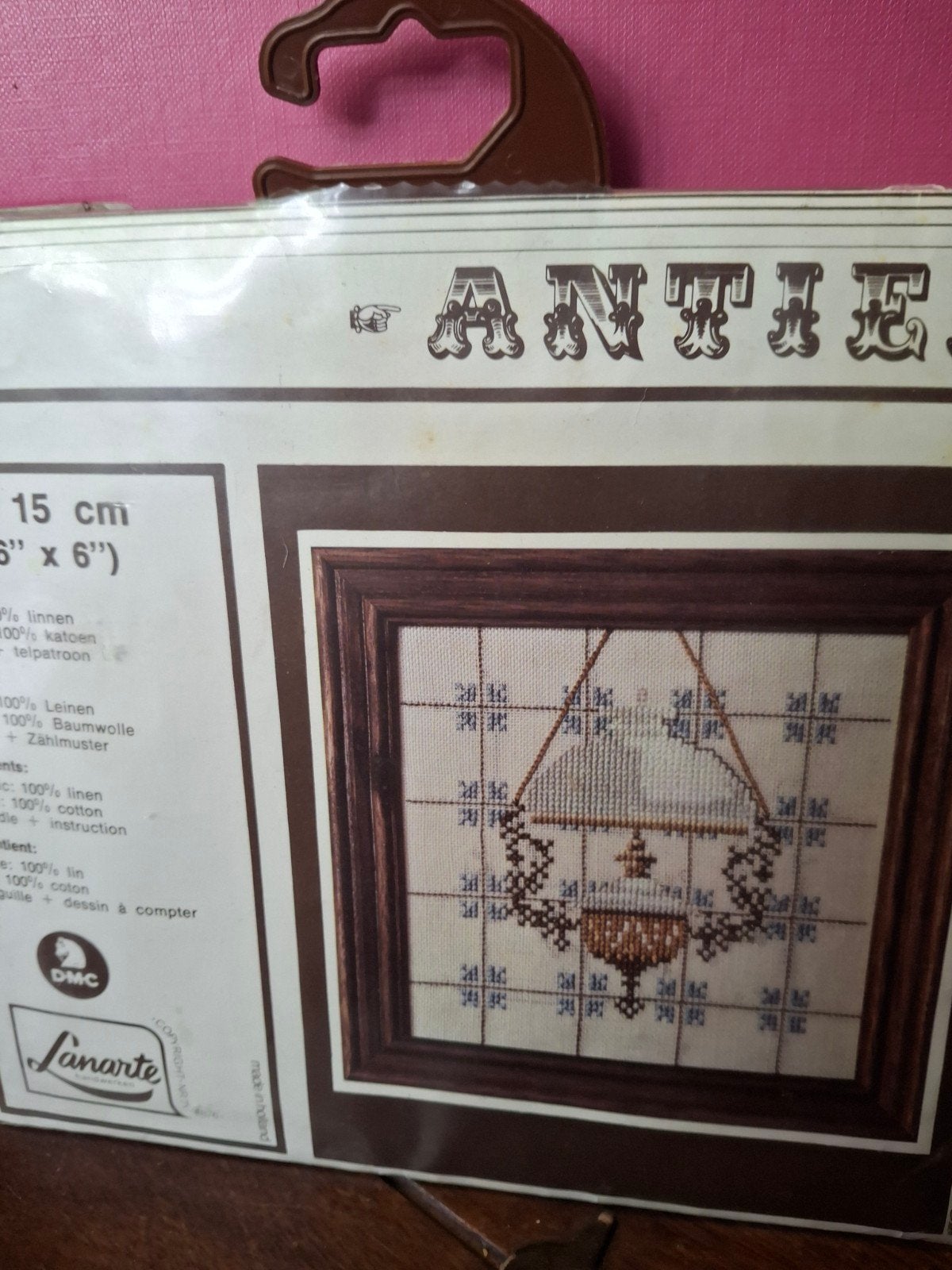Antiek -oude lamp, Ophalen of Verzenden, Nieuw, Borduurpakket