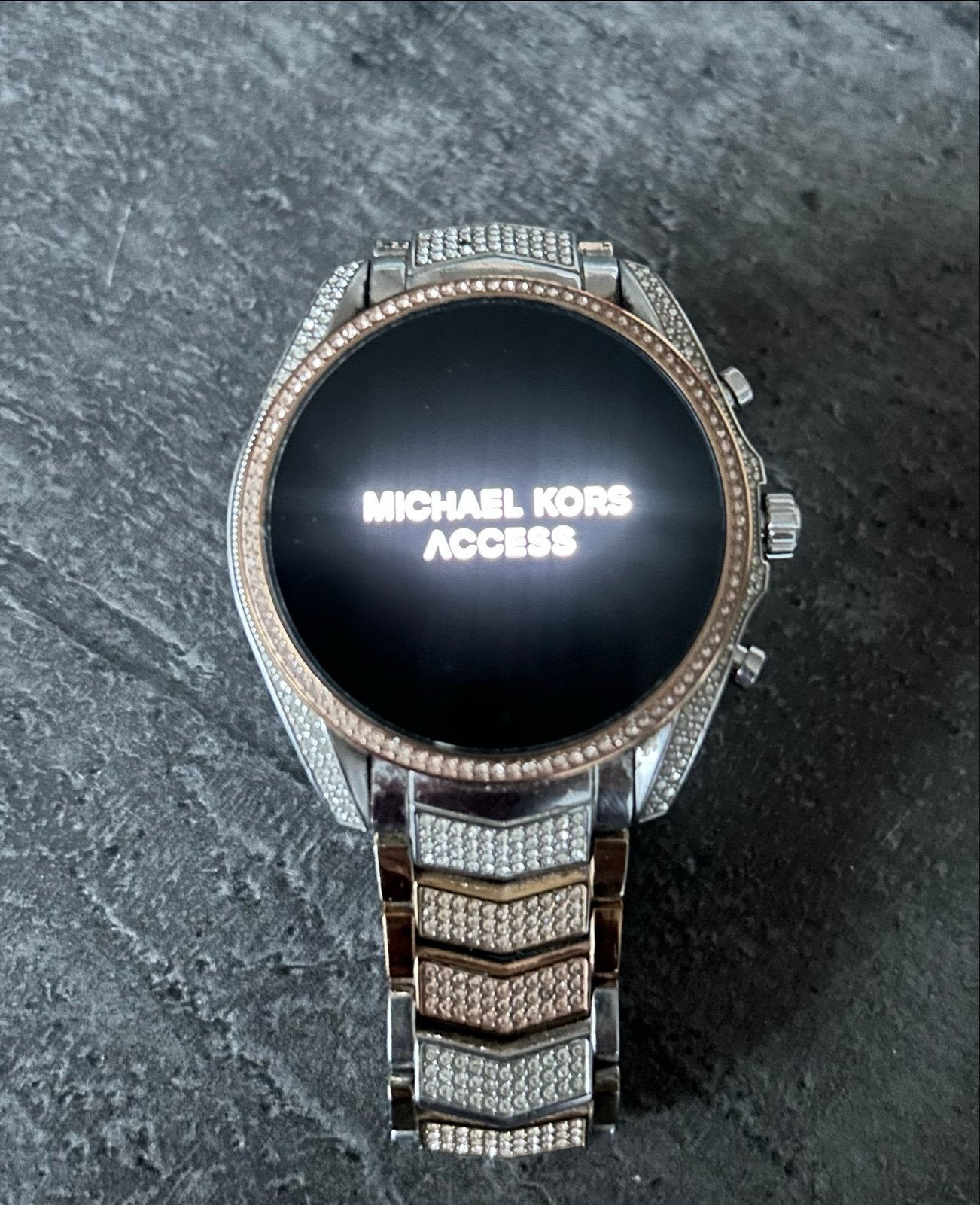 Michael Kors Smartwatch bradshaw 2- Goede Accu & Compleet, Ophalen, Gebruikt, Zilver, Android