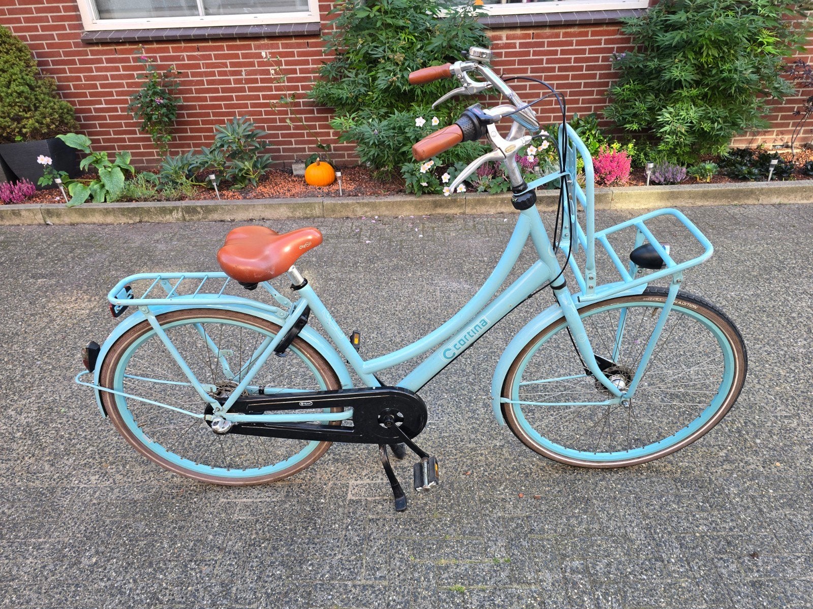 28 inch nette cortina common transport damesfiets 50 cm 3v., Gebruikt, Versnellingen, 50 tot 53 cm, Trommelrem