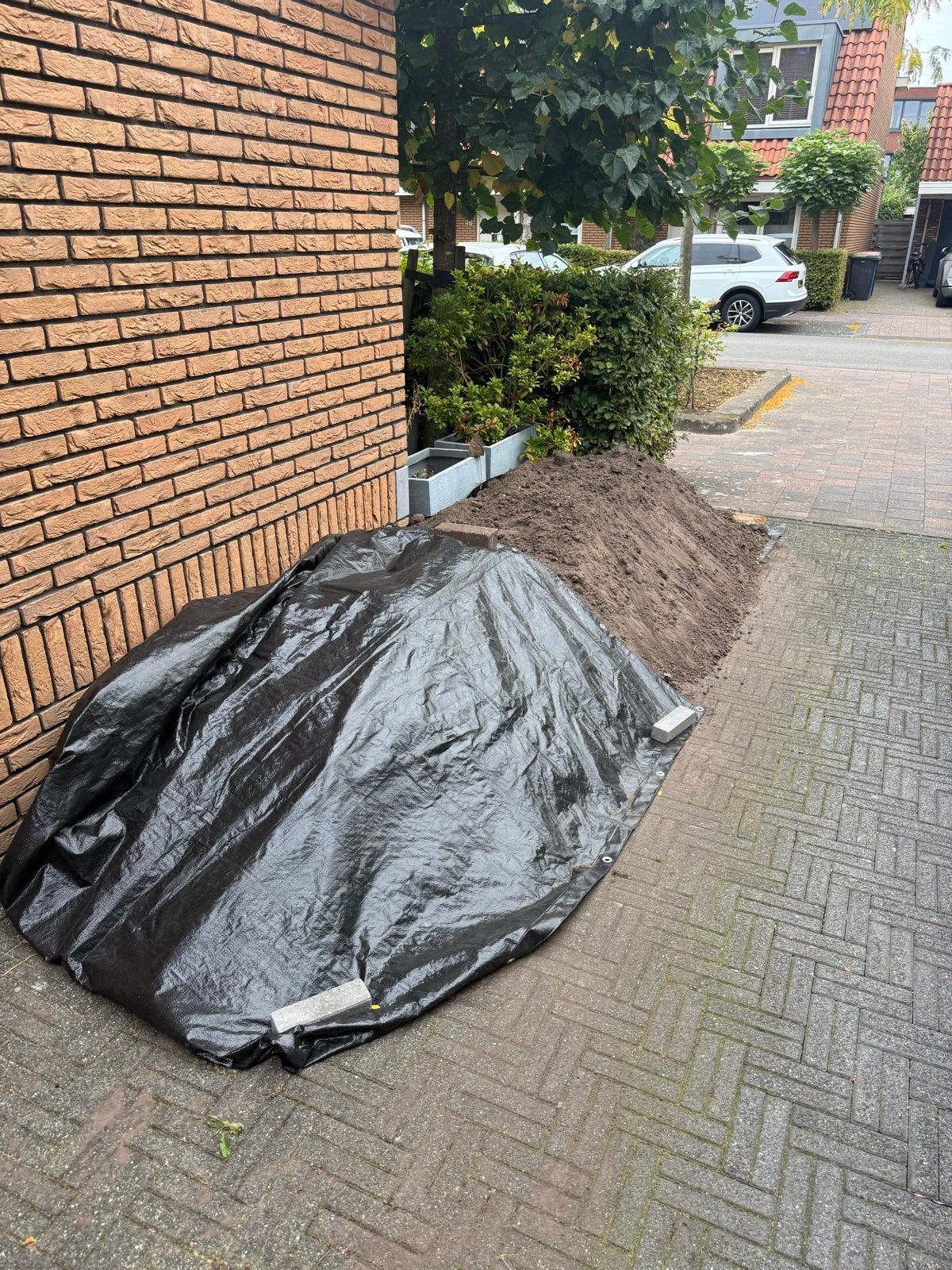 Gratis zand af te halen - zwart zand, Ophalen, Gebruikt, Ophoogzand