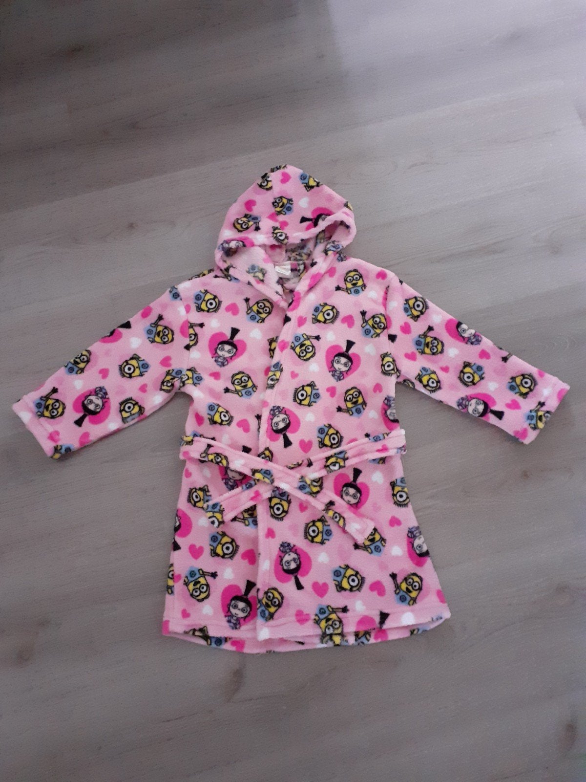 Roze Minions Badjas voor Meisjes - Maat 98/104, Kinderen en Baby's, Ophalen of Verzenden, Zo goed als nieuw, Despicable Me, Meisje