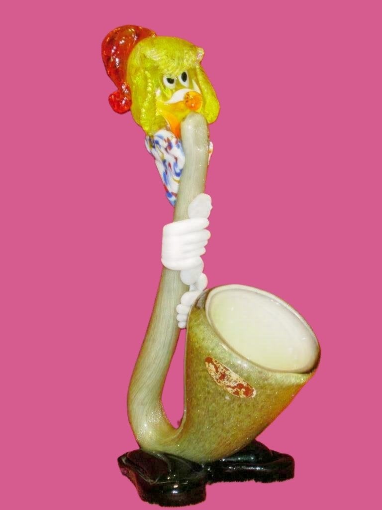 Murano aparte clown saxofoon 26cm., Antiek en Kunst, Ophalen