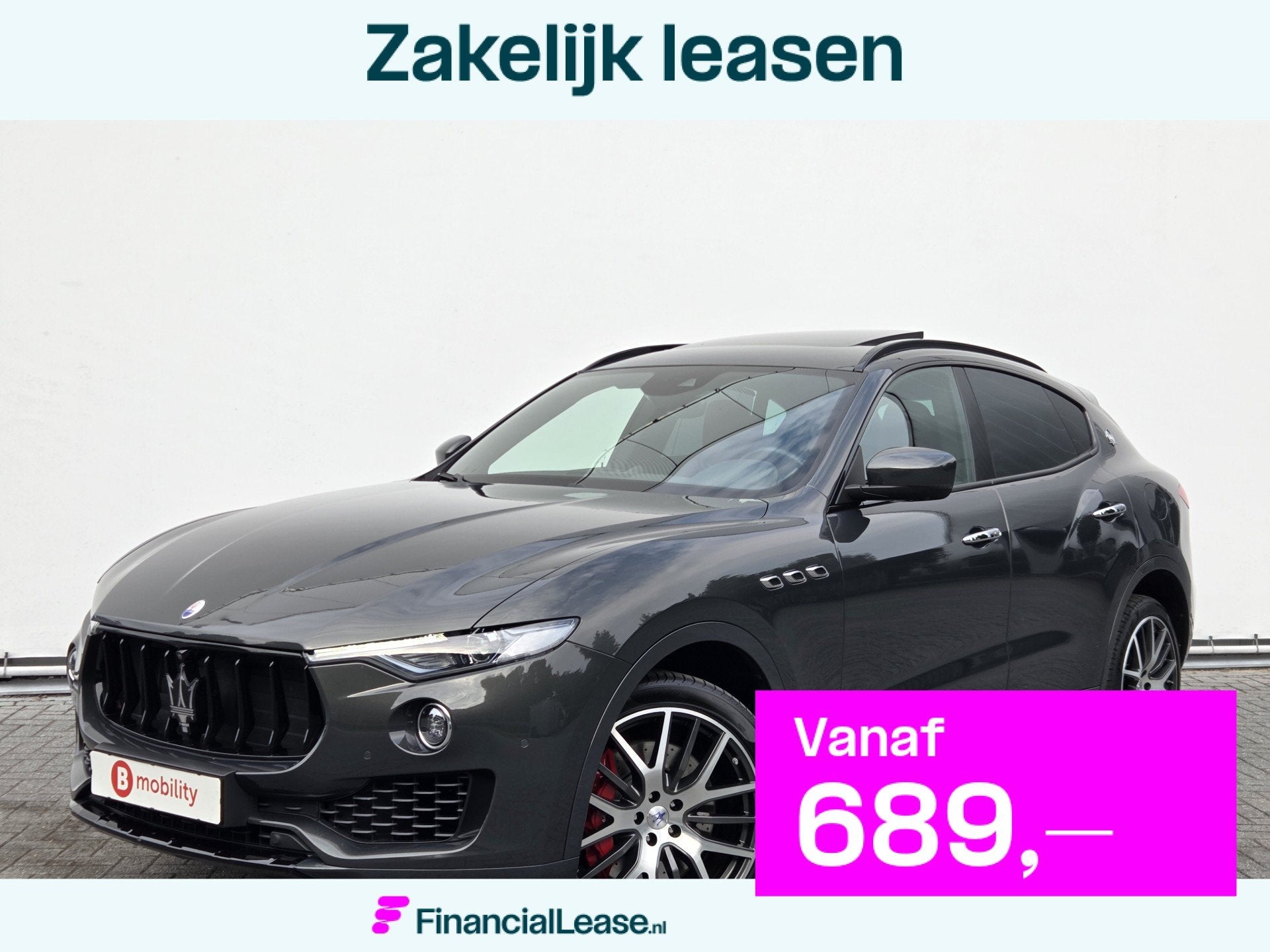 Maserati Levante 3.0 V6 SQ4 AWD GranLusso "Verde Ossido" Pan, 430 pk, Gebruikt, Euro 6, 138 €/maand