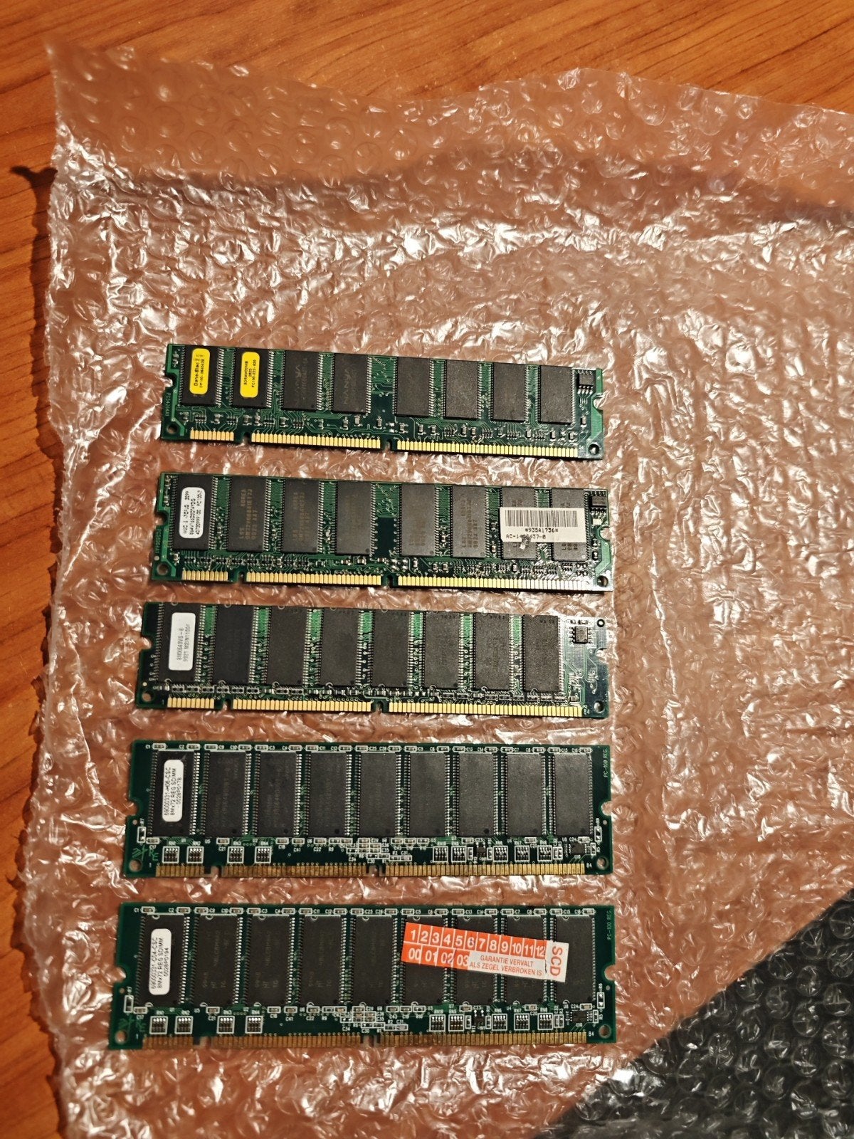 setje SDRAM DIMMS, Computers en Software, RAM geheugen, Overige soorten, Ophalen of Verzenden, Desktop, Gebruikt