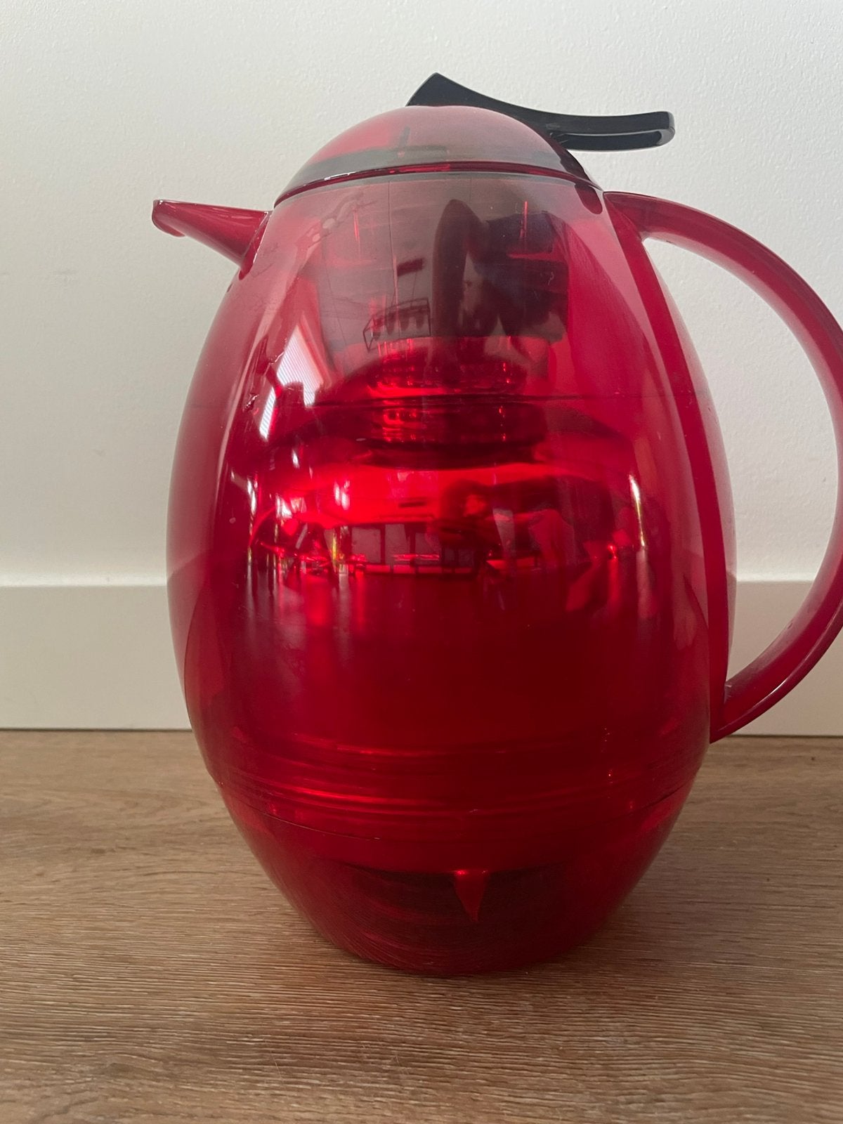Emsa Melody Thermoskan 1 liter - Rood, Ophalen of Verzenden, Gebruikt